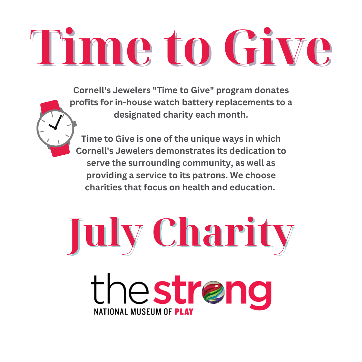 Read Article: July 2025: New Charity for Time to Give