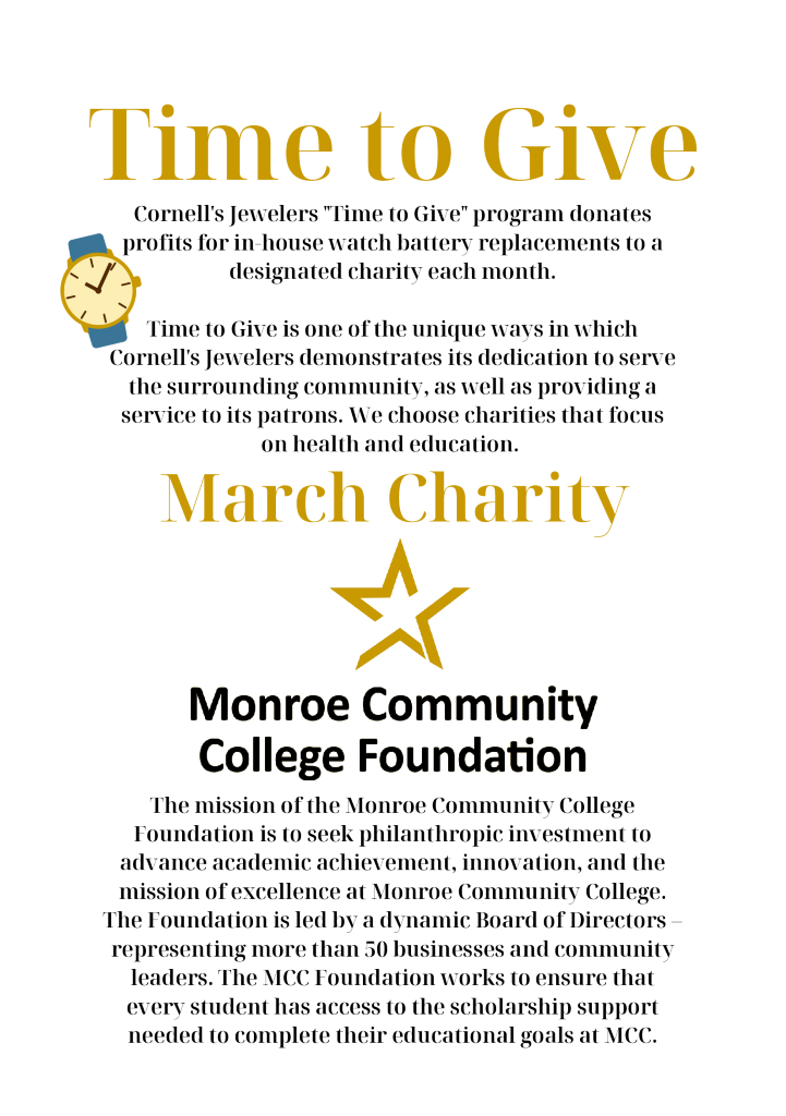 time to give mcc foundation march